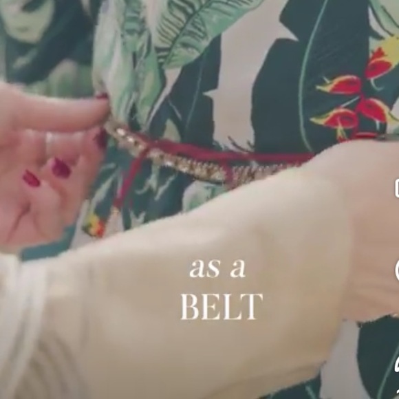 Jen Atkin x Chloe + Isabel 6 in 1 Headwrap, Choker, Bracelet, Belt NWT - Picture 6 of 10